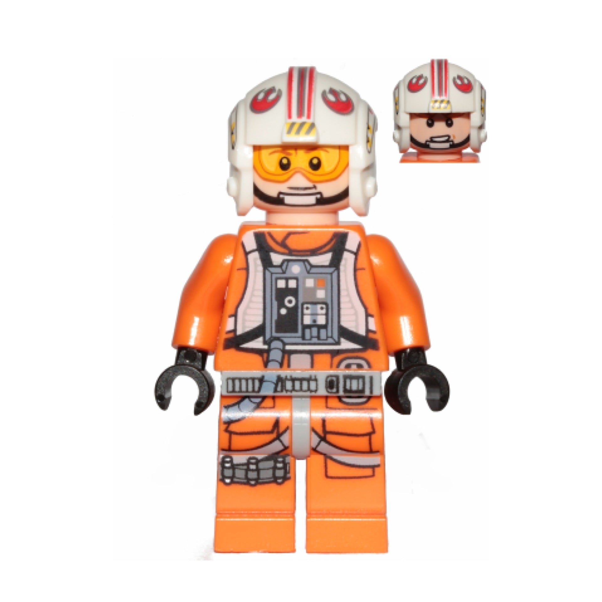 Luke Skywalker (Pilot, Printed Legs, Visor Up / Down) Item No: sw0991