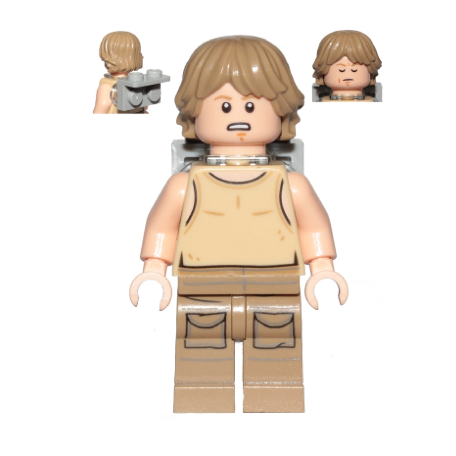 Luke Skywalker (Dagobah, Tan Tank Top, Backpack) Item No: sw0907