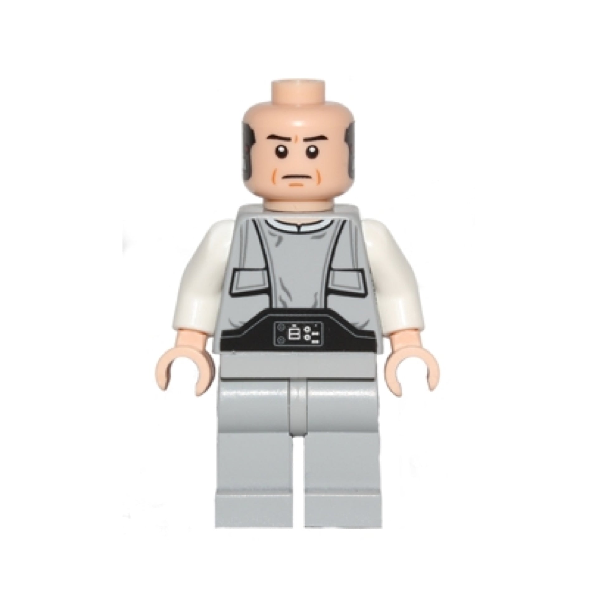 Lobot - Light Bluish Gray Uniform, Light Nougat Head, Black Eyebrows Item No: sw0400
