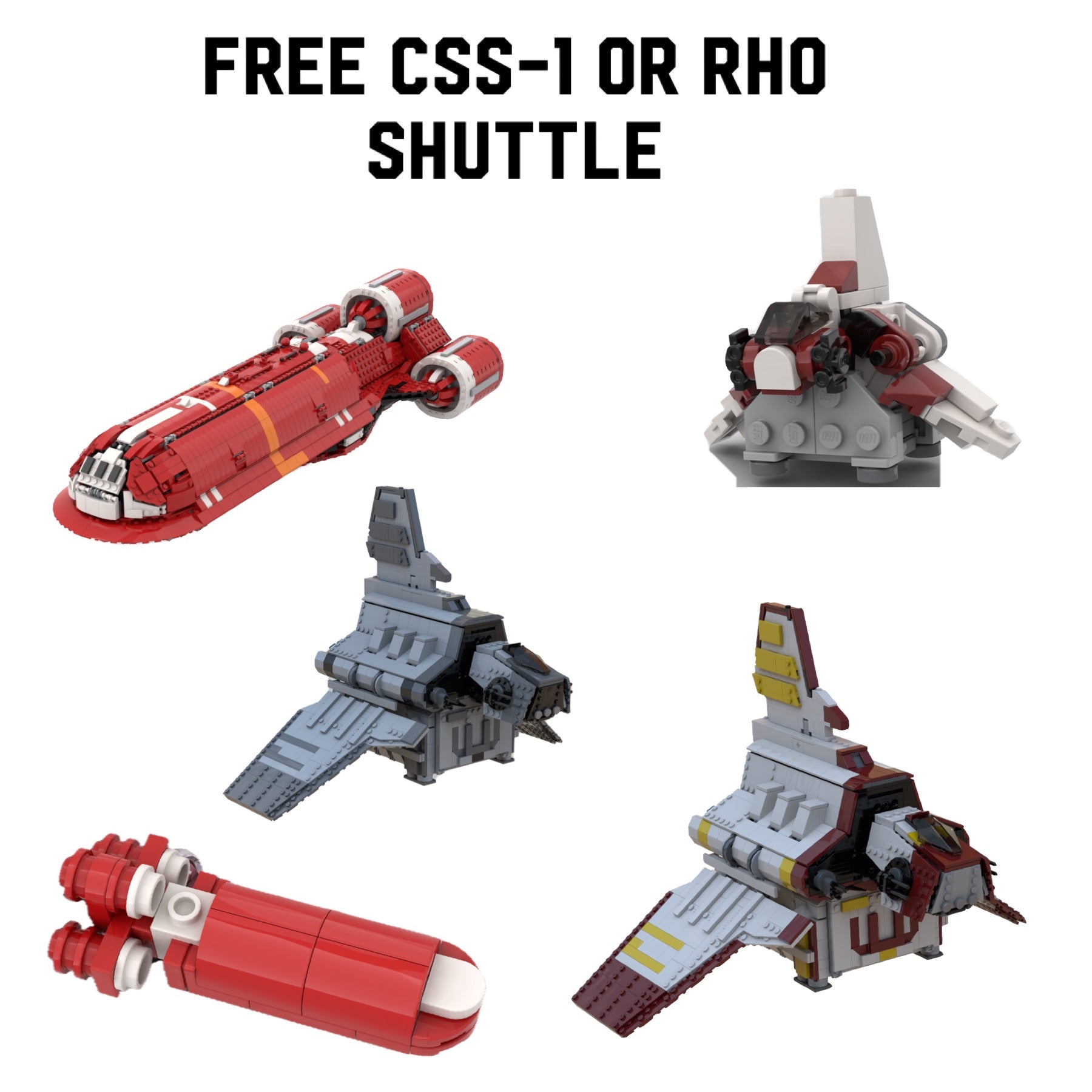 FREE RHO ATTACK SHUTTLE OR CSS-1! TODAY ONLY