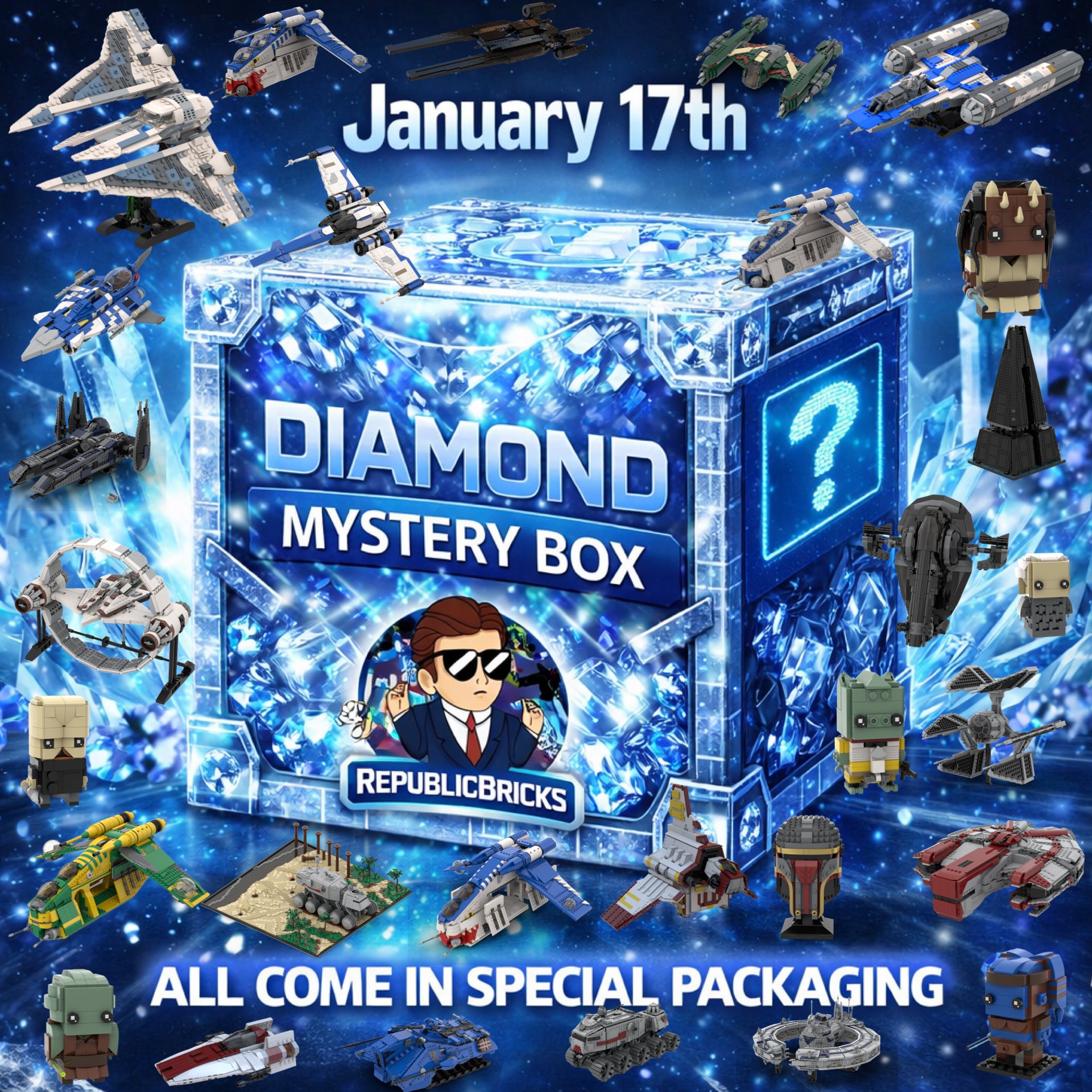 JANUARY 17TH DIAMOND MYSTERY BOX - NO DUPLICATES!