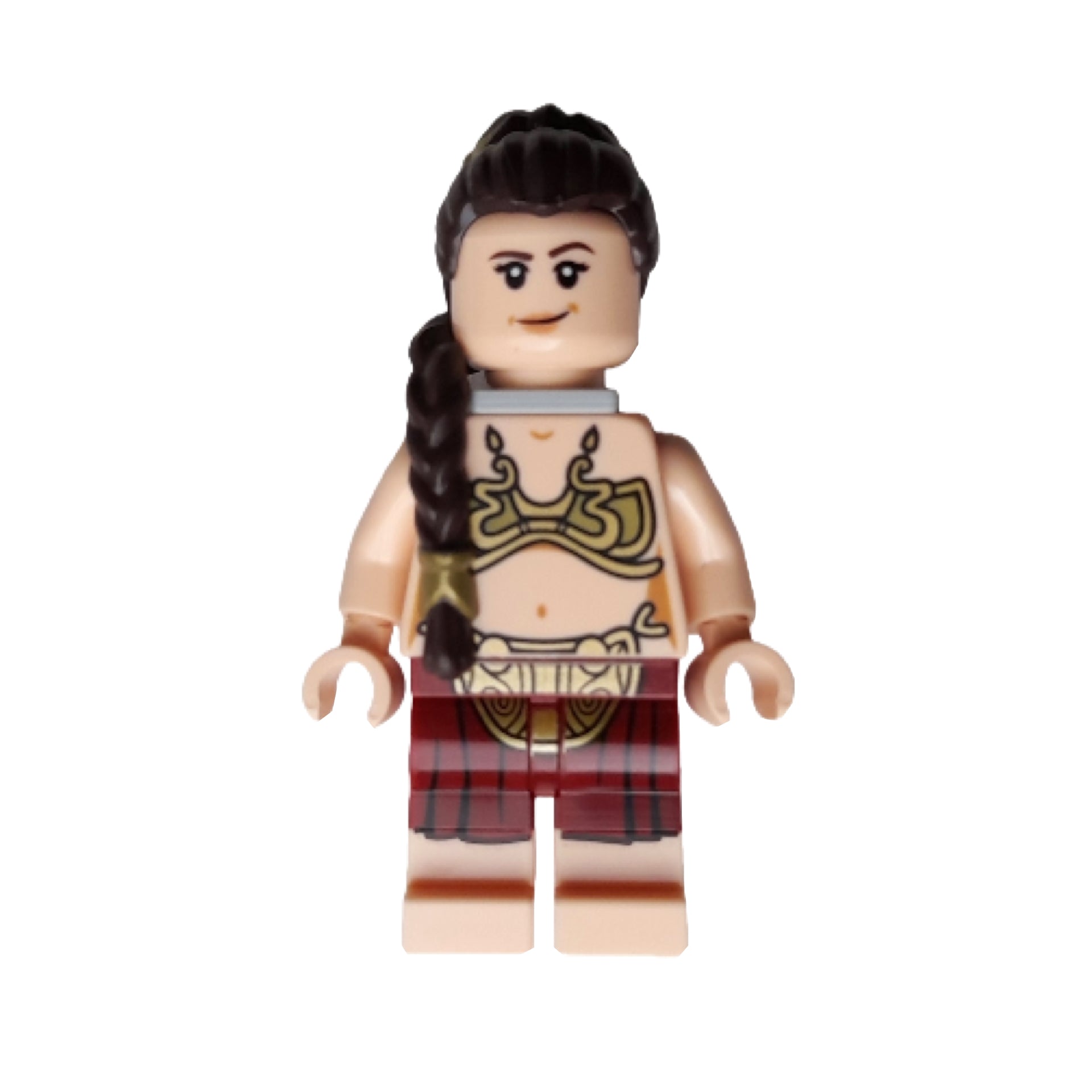 Princess Leia - Jabba Slave Outfit, Dark Brown Braid over Shoulder, Neck Bracket Item No: sw1389