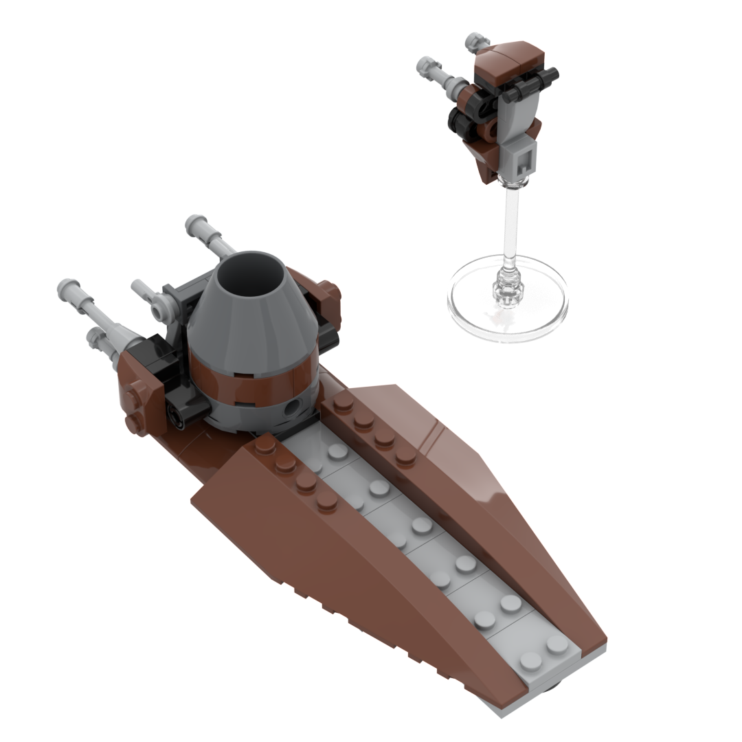 STAP PLUS TRADE FEDERATION CARRIER - HPBRICKS -