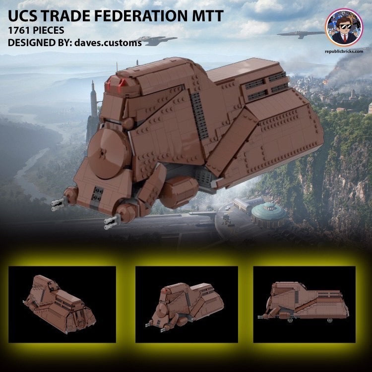 UCS SEPARATIST TRADE FEDERATION MTT (READ ITEM DESCRIPTION)