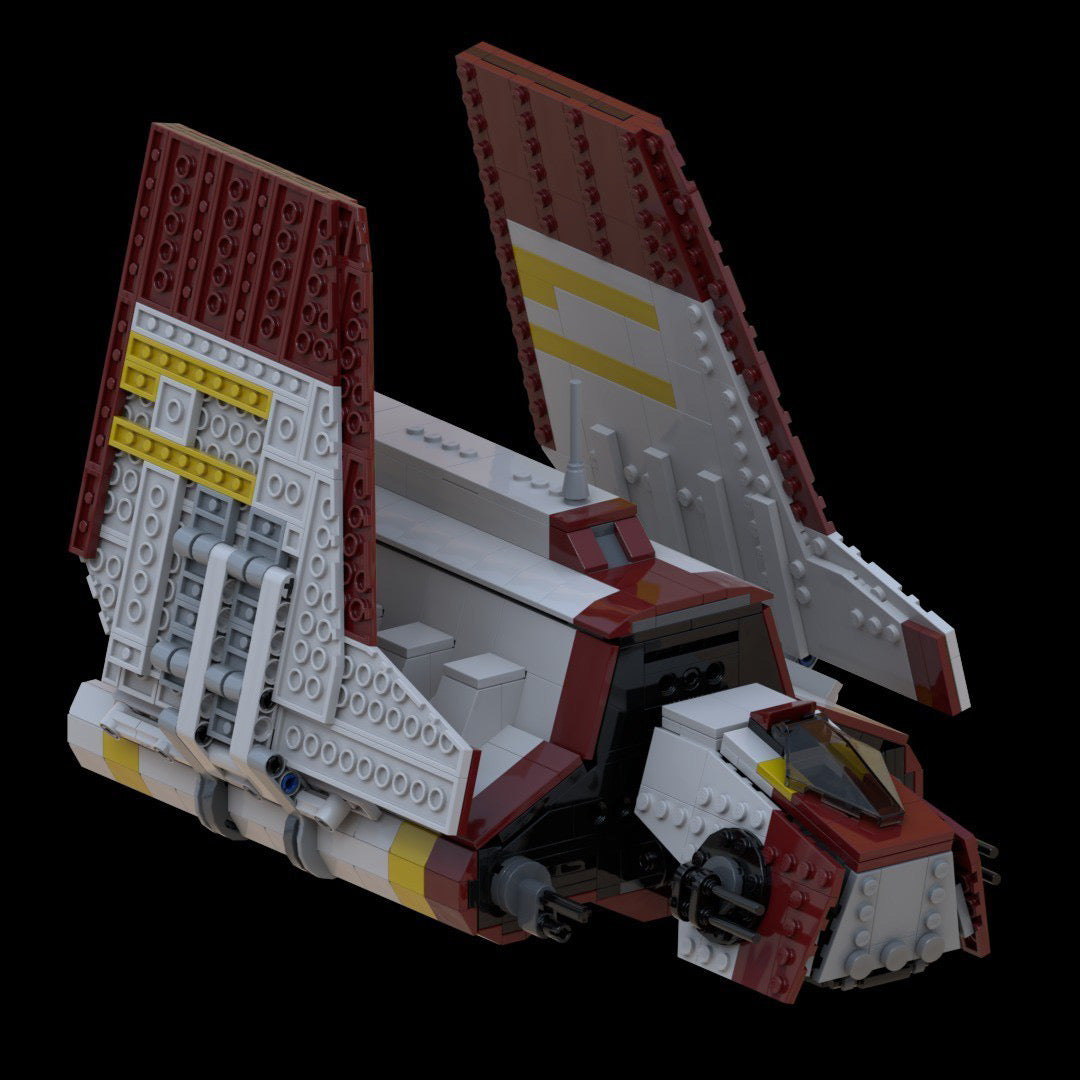 12901: REPUBLIC ATTACK SHUTTLE (CLASSIC V2) + COMES WITH PILOT AND CLONE COMMANDER!