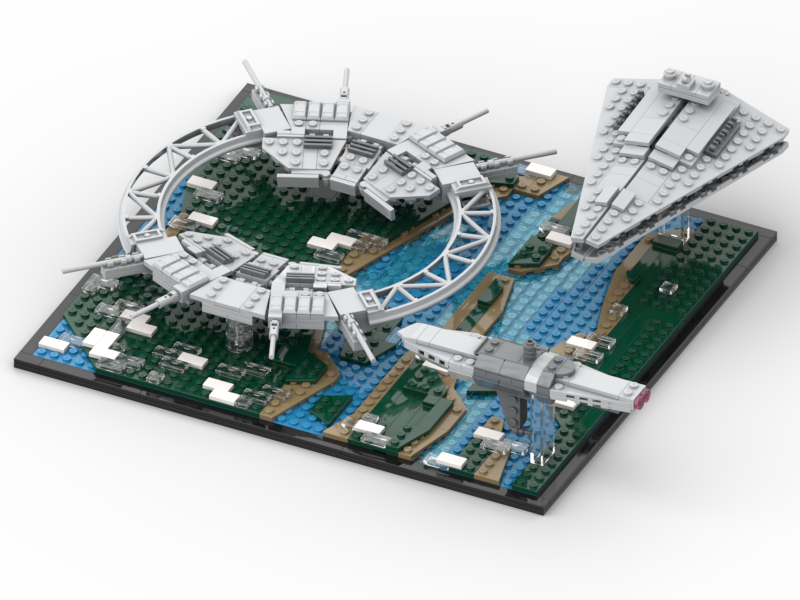 SCARIF AIR BATTLE (MOC)