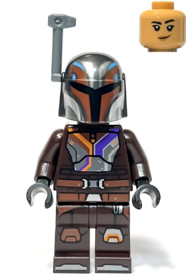 Sabine Wren - Dark Brown Armor, Dark Purple Hair Item No: sw1395 - COMES WITH HELMET