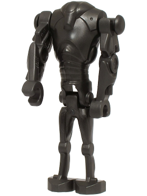 Super Battle Droid - Pearl Dark Gray, Narrow Head, Chest Light Indent Item No: sw1321