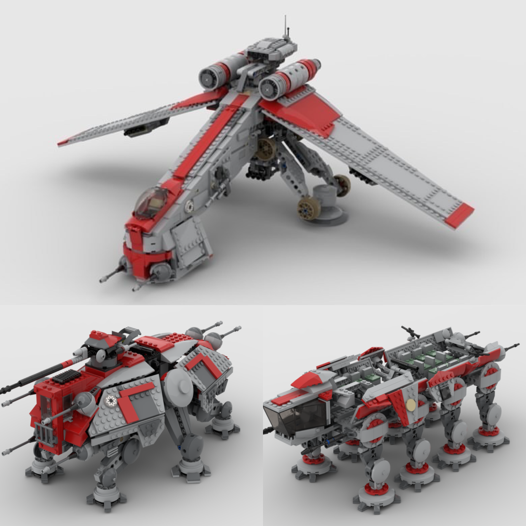 CORUSCANT GUARD SHOCK DROPSHIP & AT-OT / AT-TE COMBO SET