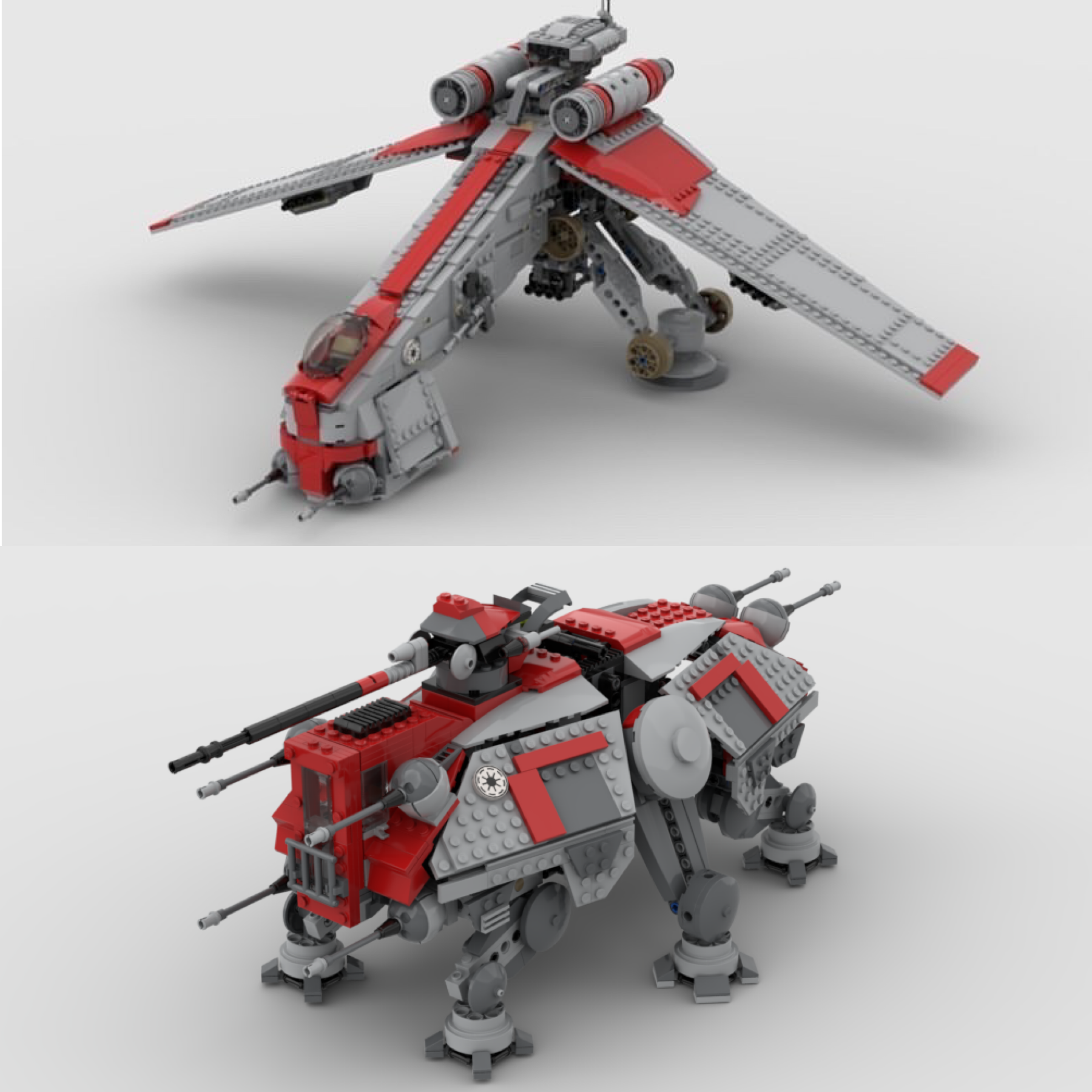 CORUSCANT GUARD SHOCK DROPSHIP & AT-OT / AT-TE COMBO SET