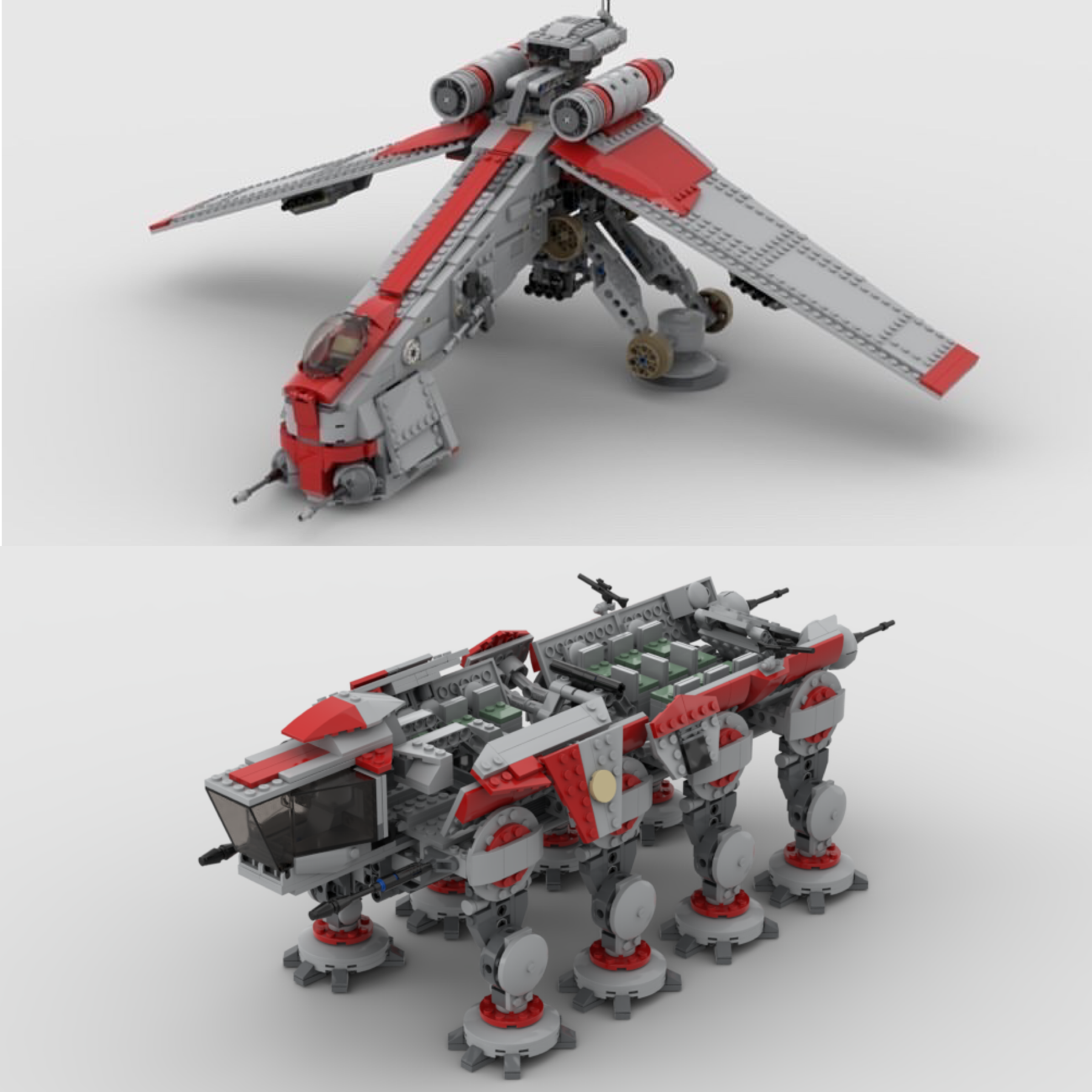 CORUSCANT GUARD SHOCK DROPSHIP & AT-OT / AT-TE COMBO SET