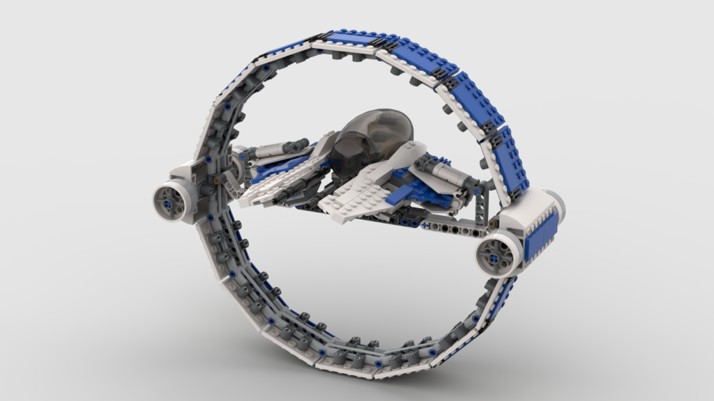Jedi Starfighter Lego Star Wars Blue Ring 12518: JEDI INTERCEPTOR