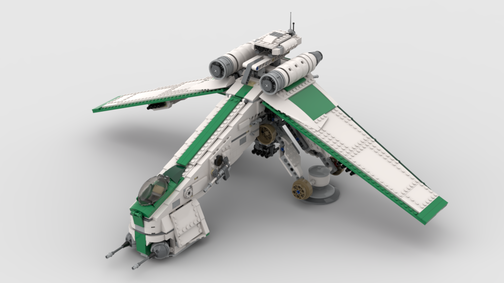 Lego star wars green top ship