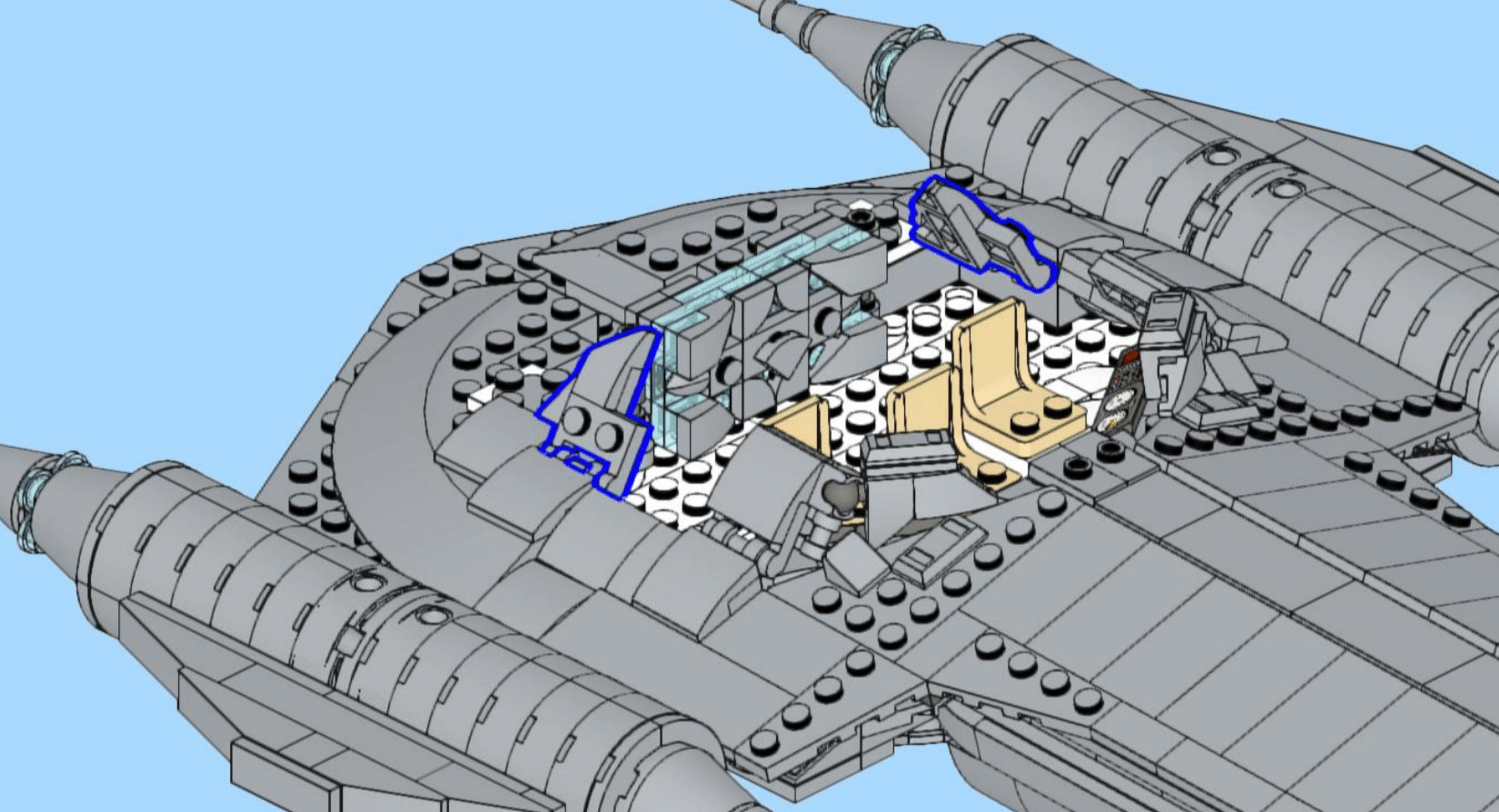 14605: EPISODE 1 NABOO SHIP (J-TYPE NUBIAN ROYAL STARSHIP)