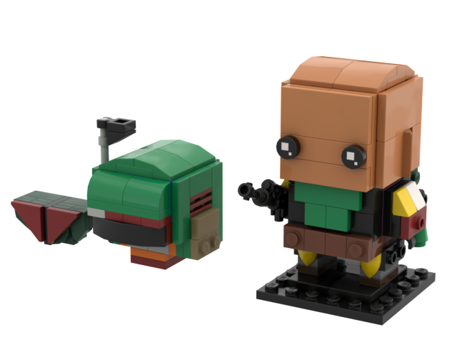 REMOVABLE BOUNTY HUNTER BRICKHEADZ