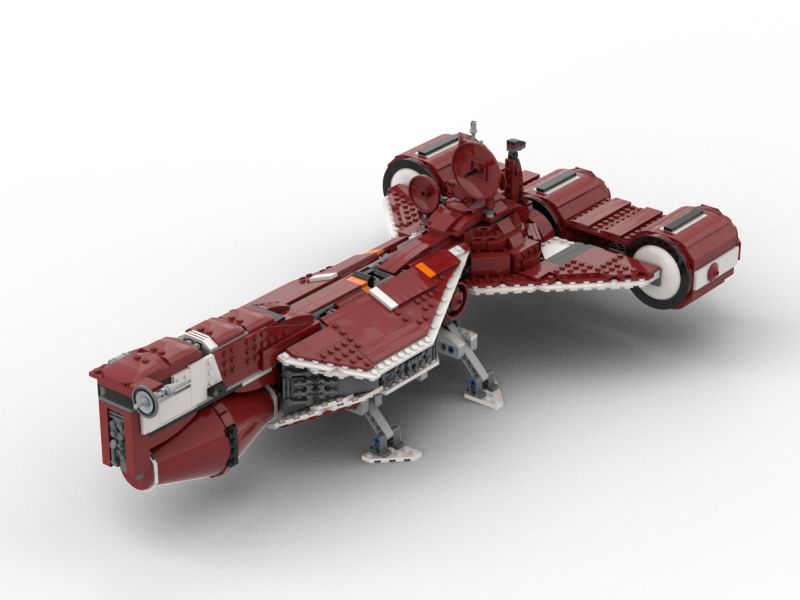 13602: REPUBLIC FRIGATE (DARK RED)