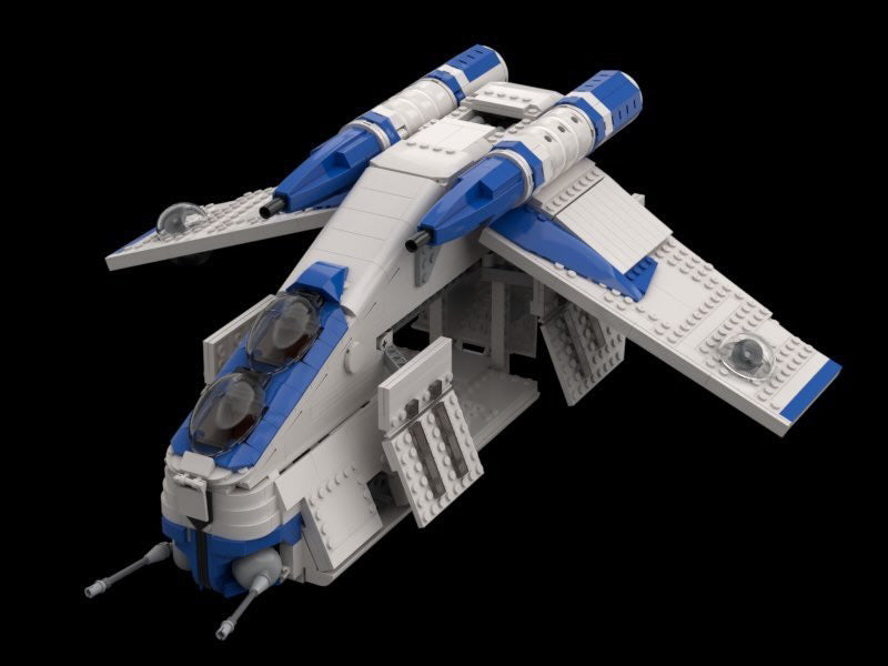 13814: REPUBLIC GUNSHIP (501ST V2 WHITE)