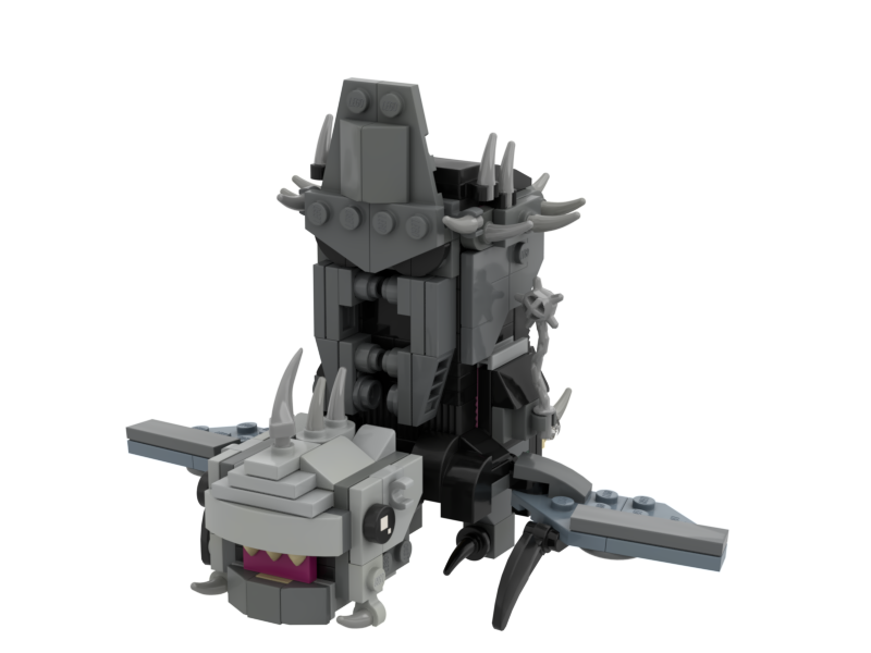 WITCH-KING OF ANGMAR ON FELL BEAST BRICKHEADZ