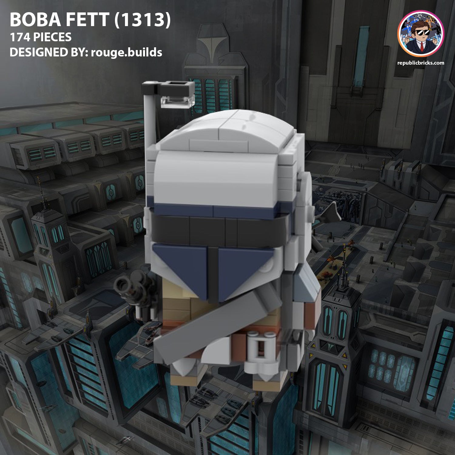 BOBA FETT 1313 BRICKHEADZ