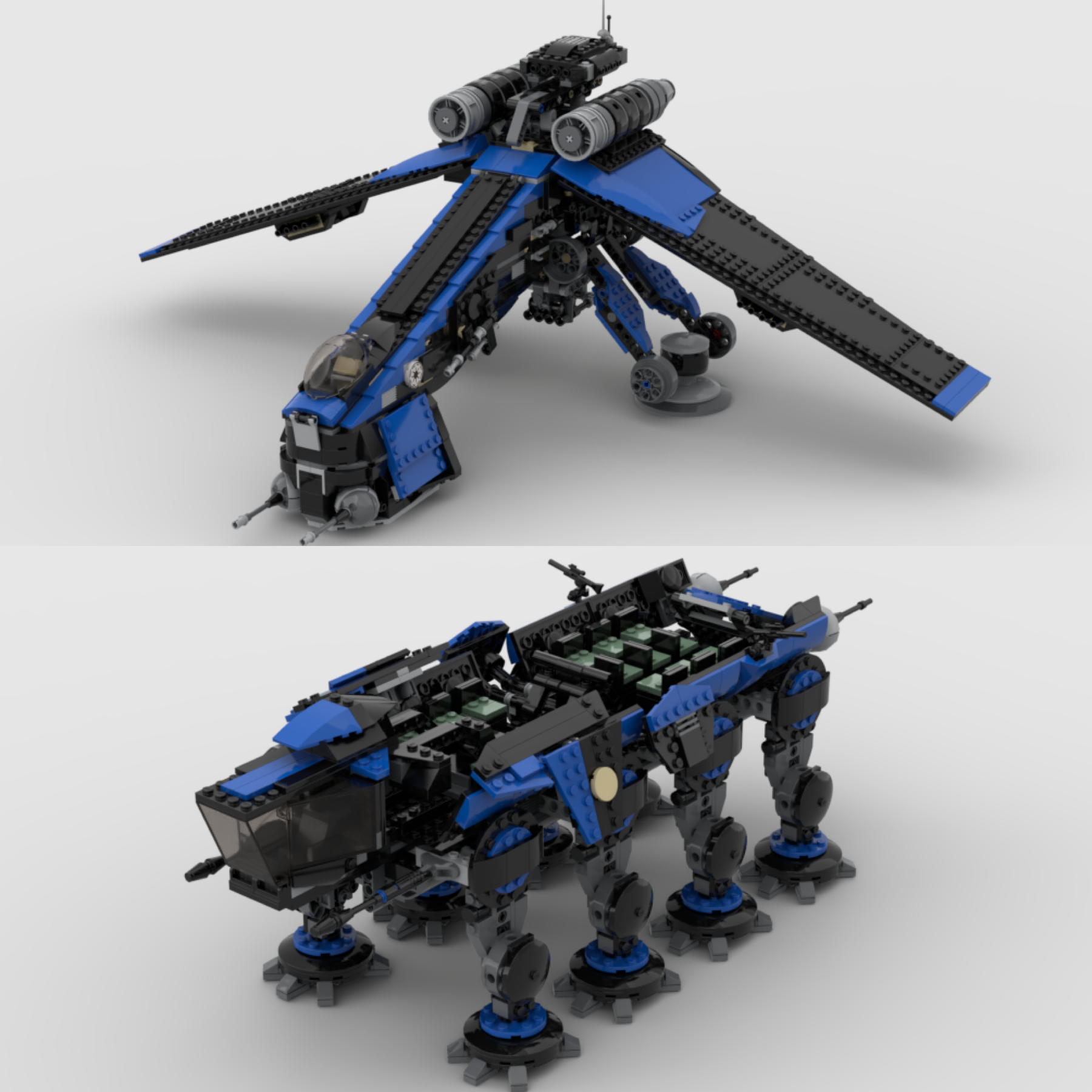 SHADOW 501ST DROPSHIP & AT-OT / AT-TE COMBO SET