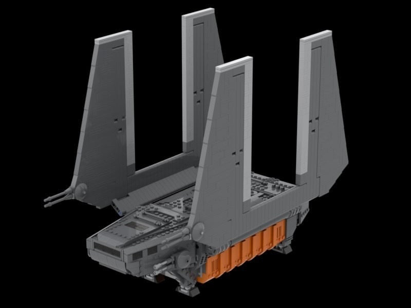 Lego Moc Lego Lambda Shuttle Ucs IMPERIAL RHO CLASS SHUTTLE