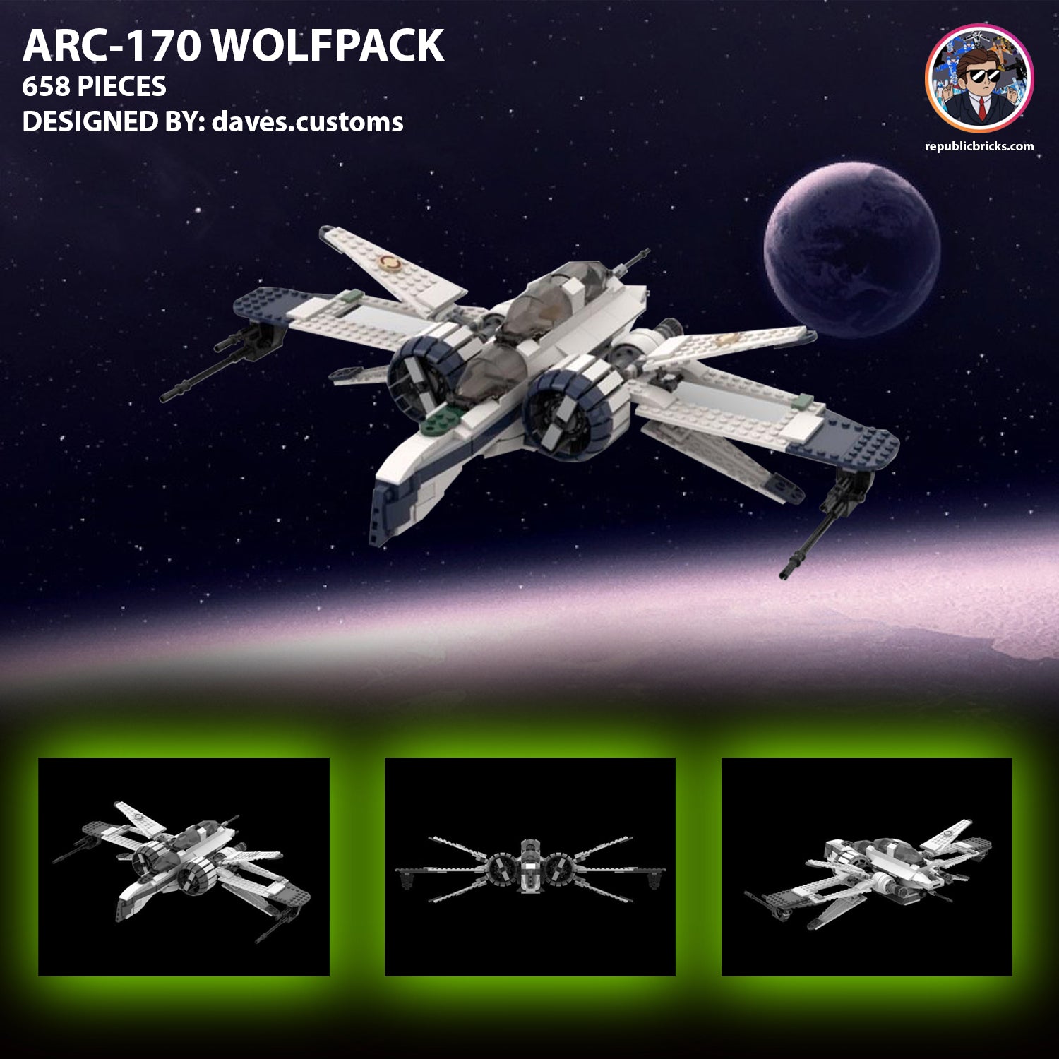 10123: ARC 170 (WOLFPACK) - RETIRING -