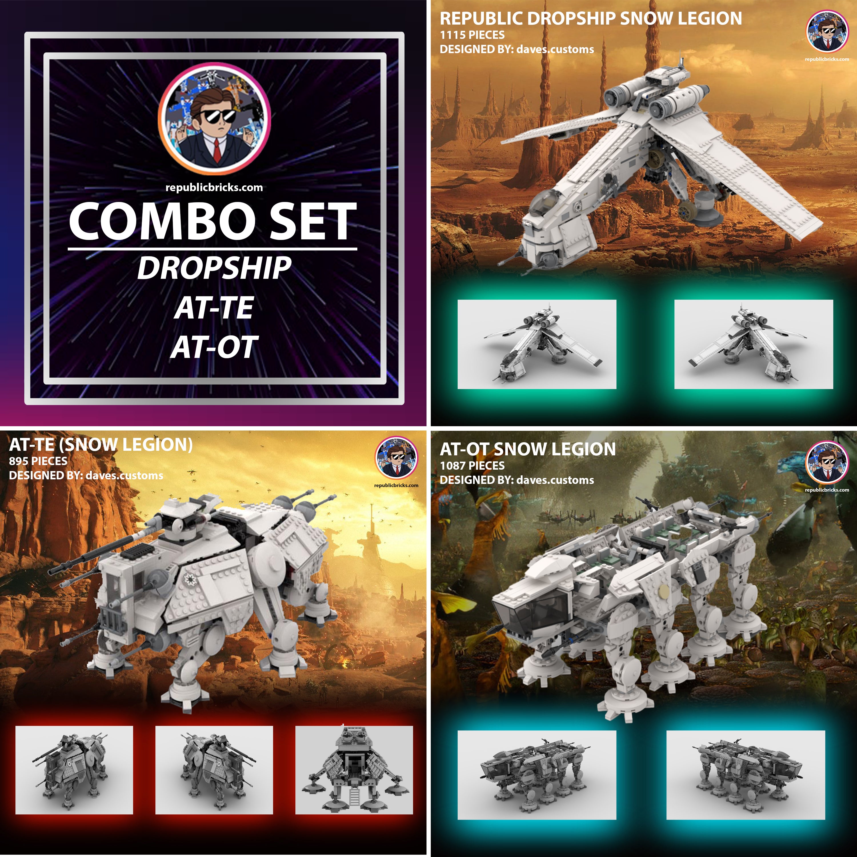 SNOW DROPSHIP & AT-OT / AT-TE COMBO SET