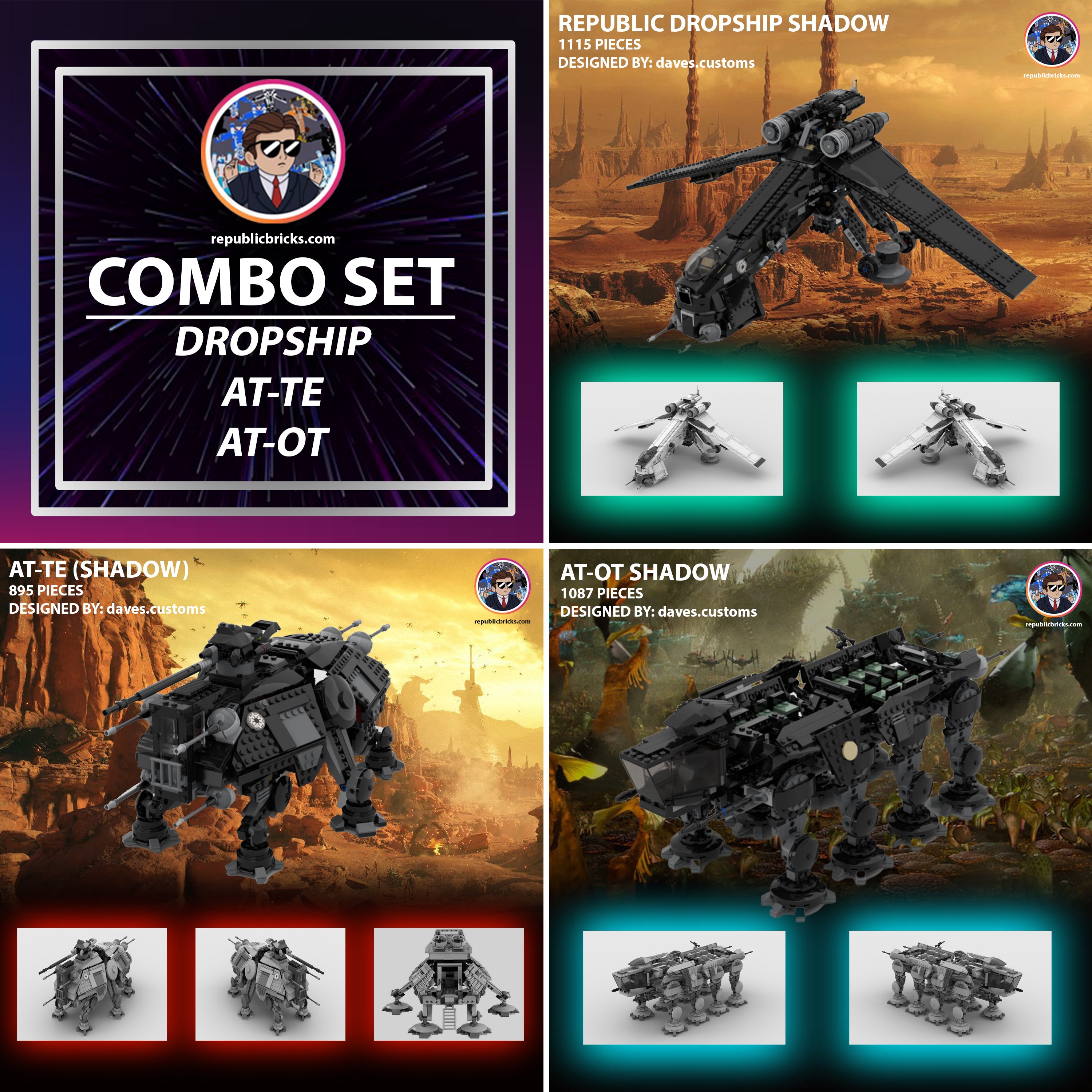 SHADOW DROPSHIP & AT-OT / AT-TE COMBO SET