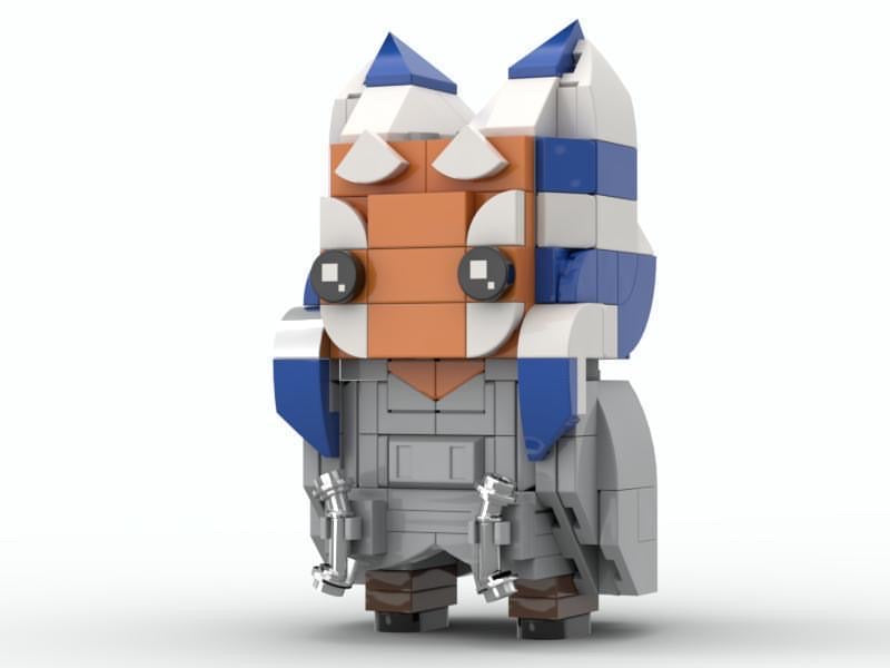 MANDALORIAN AHSOKA BRICKHEADZ - GREY OUTFIT