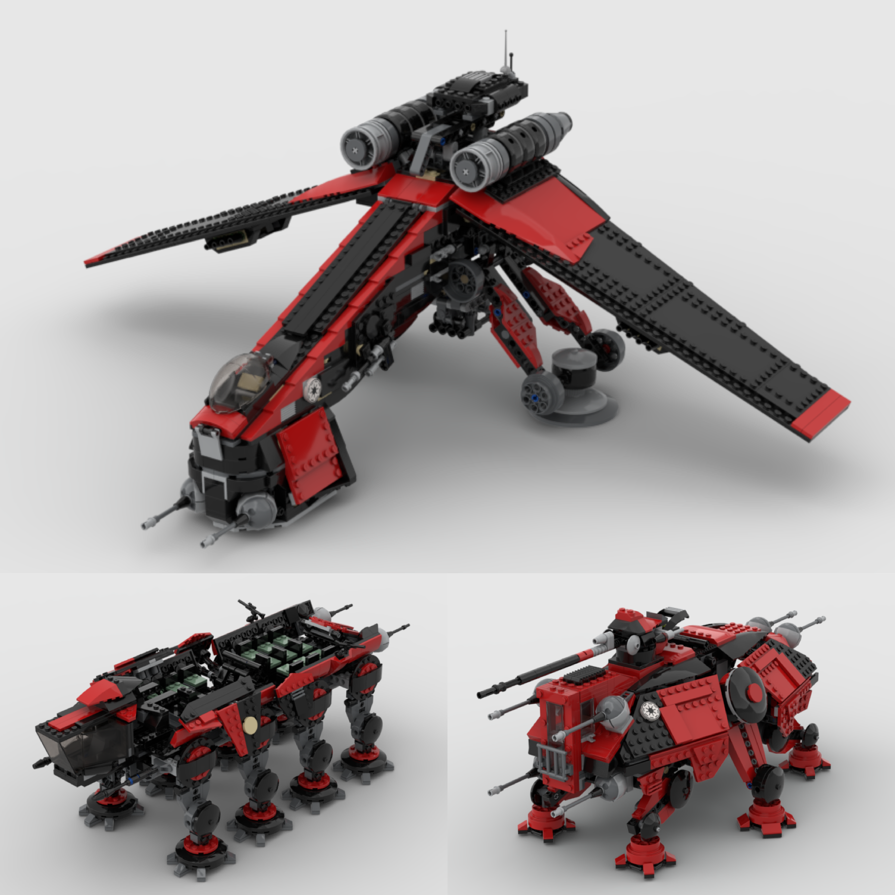 SHADOW SHOCK DROPSHIP & AT-OT / AT-TE COMBO SET