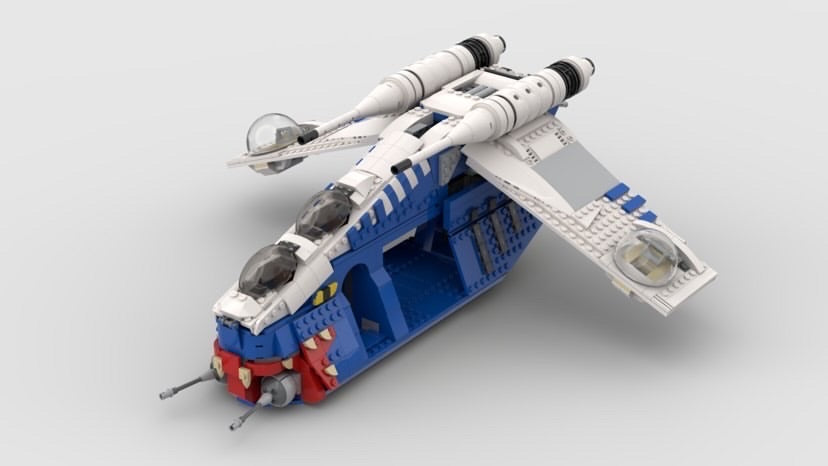 13835: REPUBLIC GUNSHIP (MUUNILINST 10 ARC INVERT BLUE)