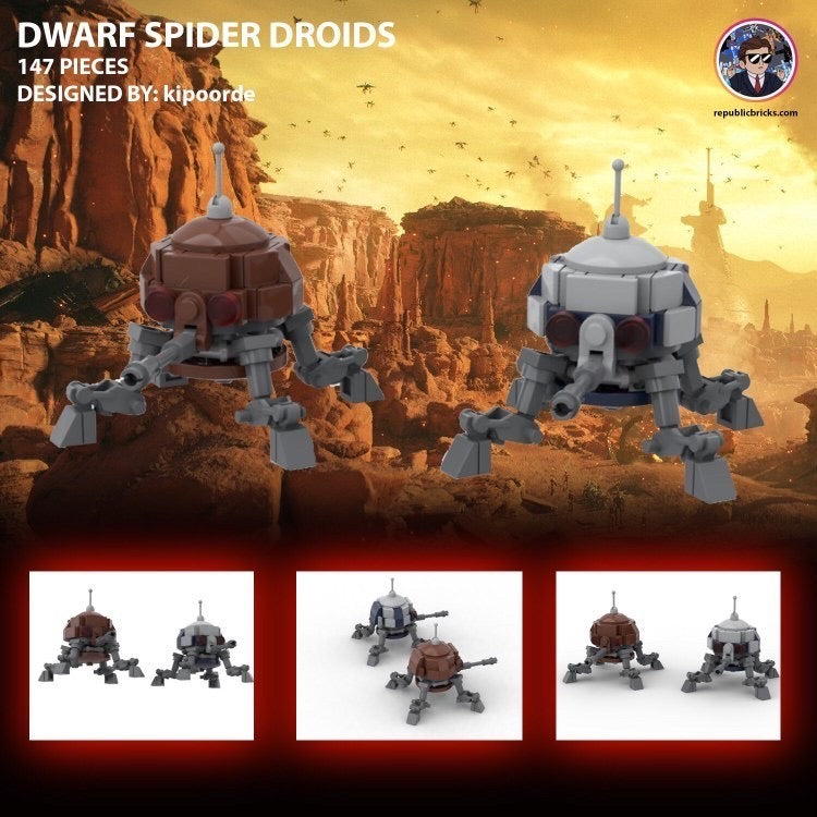 2X DWARF SPIDER DROIDS - RETIRING -