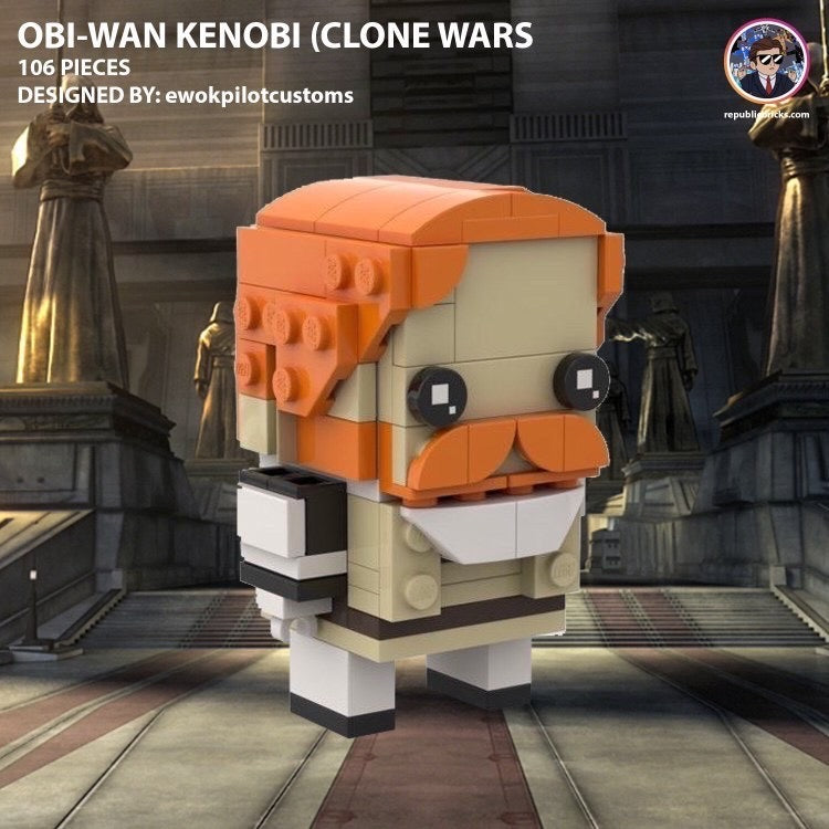 OBI WAN CW BRICKHEADZ