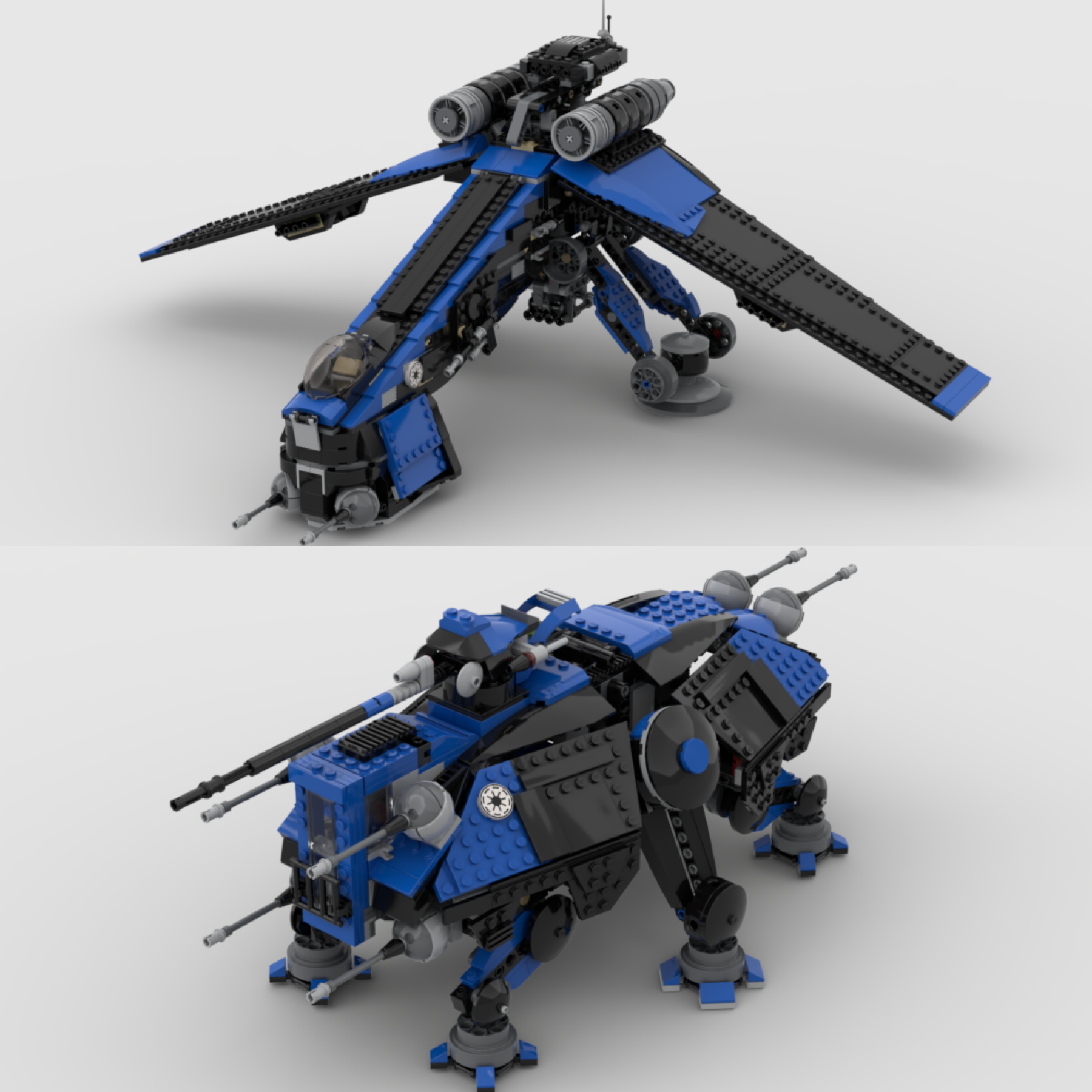 SHADOW 501ST DROPSHIP & AT-OT / AT-TE COMBO SET