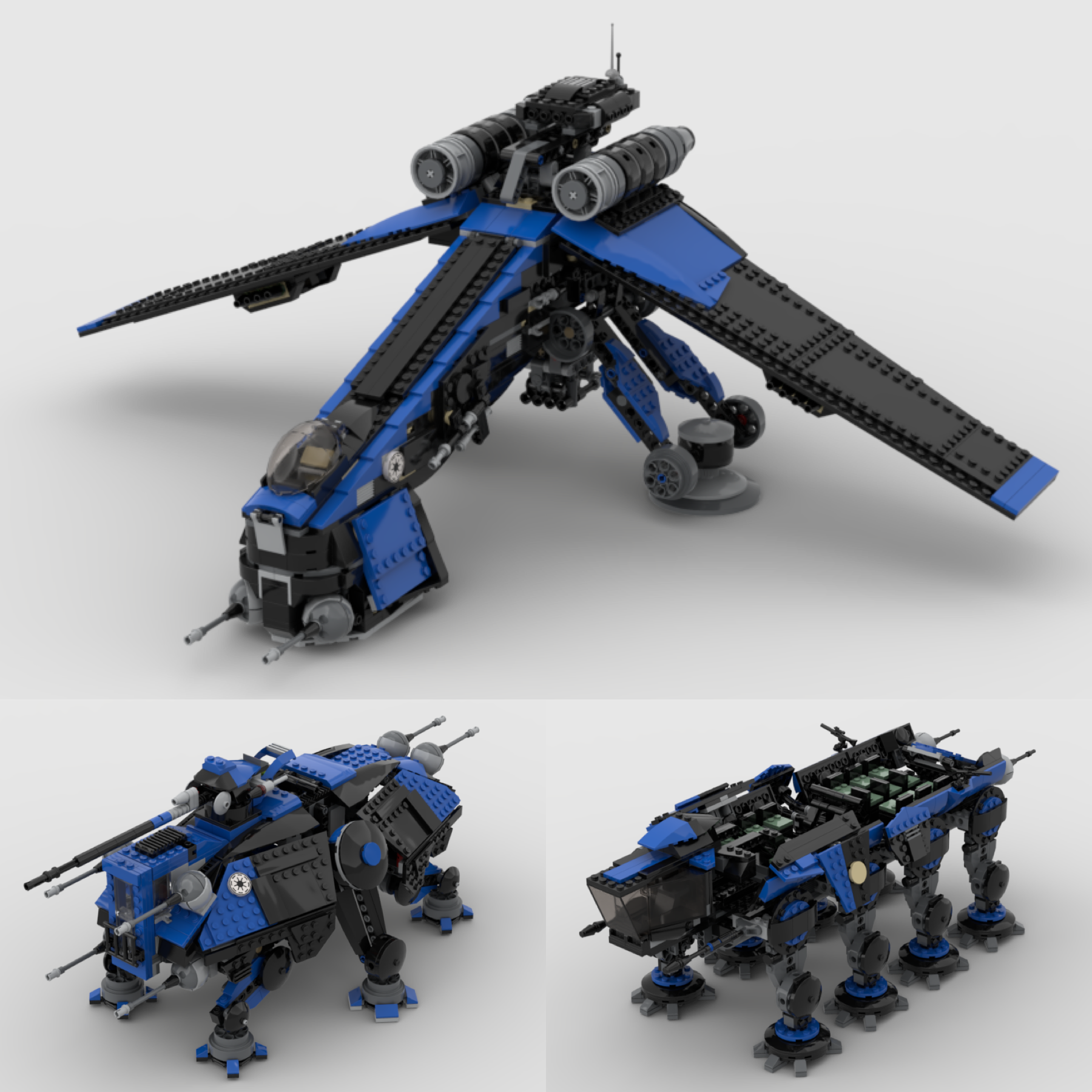 SHADOW 501ST DROPSHIP & AT-OT / AT-TE COMBO SET