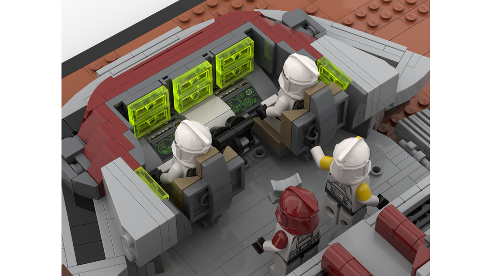 Episode 2 Attack of the Clones Republic Forward Command Center MOC - COMES WITH X5 CLONES!