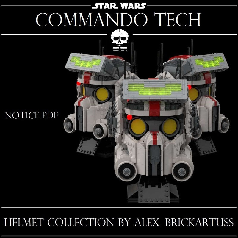 Bad Batch Force 99 - Clone Commando Tech Helmet Bust