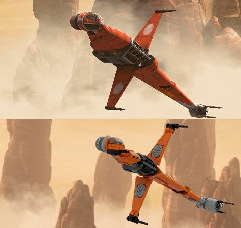 Blade Wing Prototype B- Wing Starfighter (ORANGE)