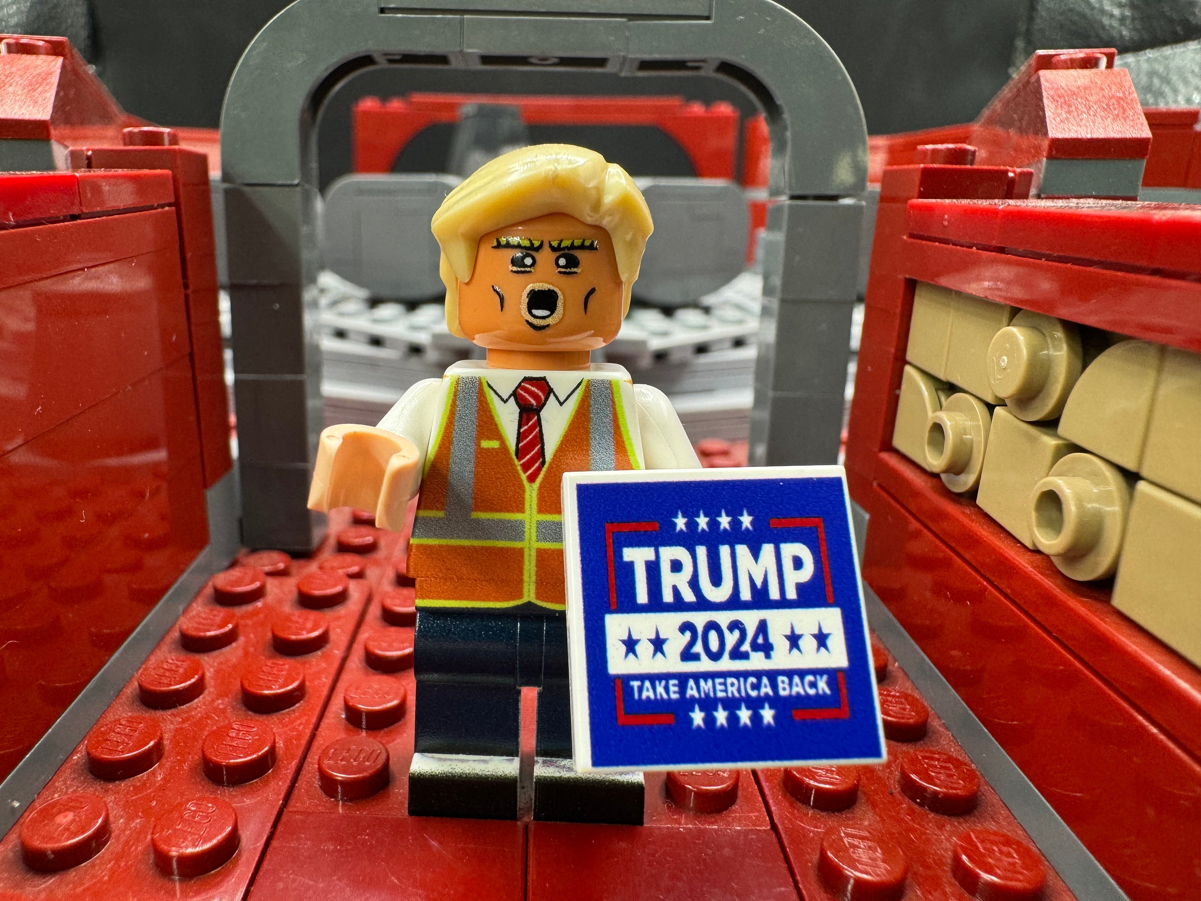 Donald Trump “GARBAGE MAN” - LIMITED EDITION WITH TILE!