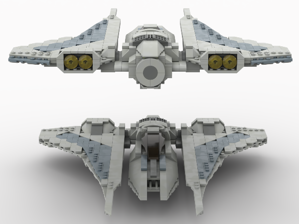 Katan's Mandalorian Kom'rk Class Gauntlet Fighter comes with x3 figures!