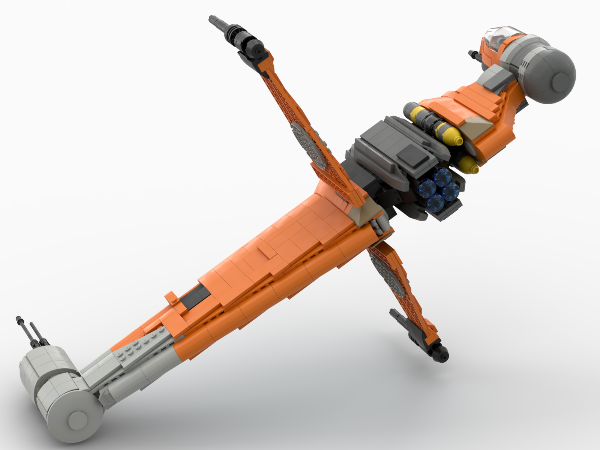 Blade Wing Prototype B- Wing Starfighter (ORANGE)