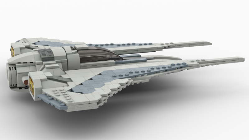 Katan's Mandalorian Kom'rk Class Gauntlet Fighter comes with x3 figures!