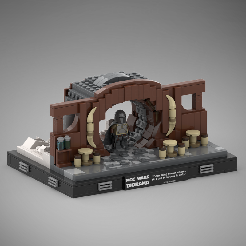 Opening scene Mando MOC