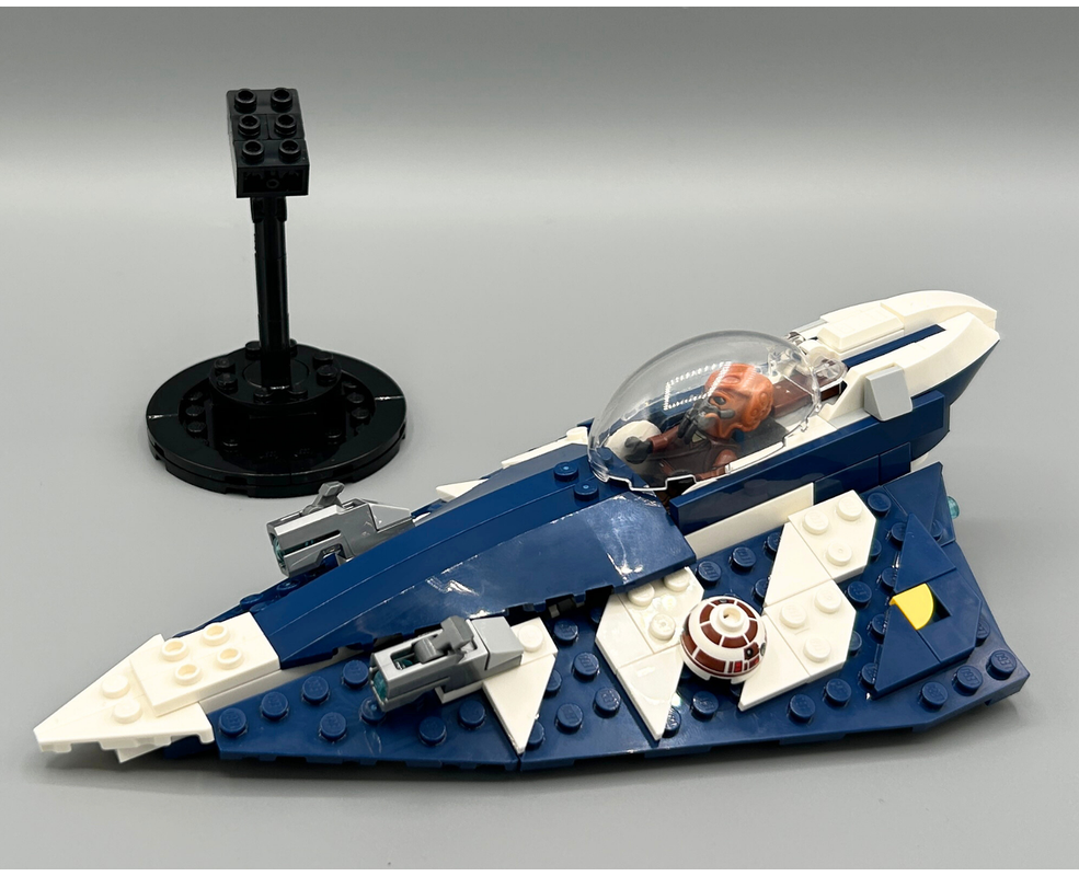 20251 PLO KOON STARFIGHTER WITH FIGURE!