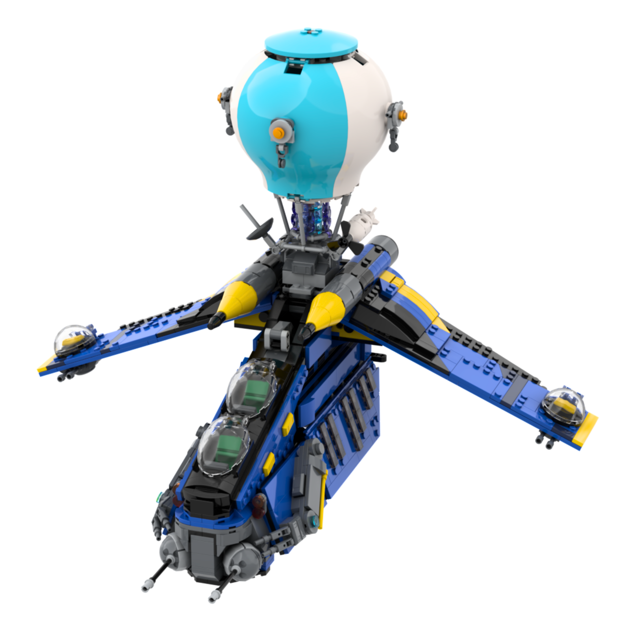 FORTNITE LAAT BATTLE BUS GUNSHIP