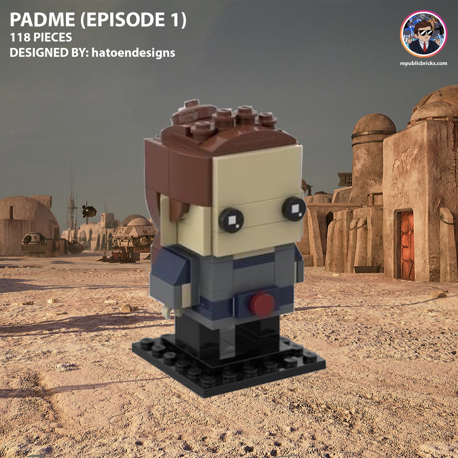 Padme EP1 Brickheadz (READ ITEM DESCRIPTION)