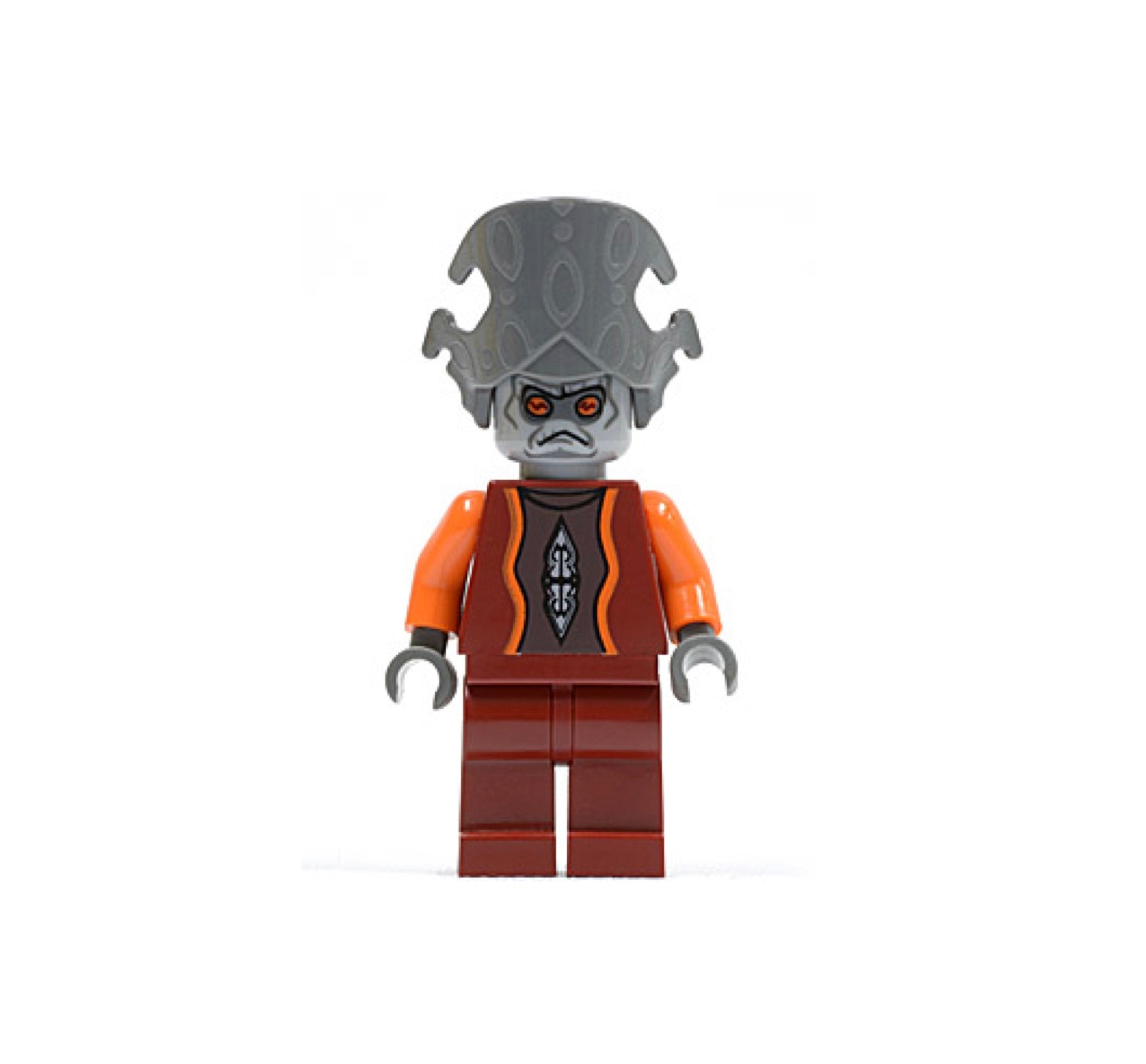 Nute Gunray - Dark Red Outfit, Dark Bluish Gray Headgear Item No: sw0242