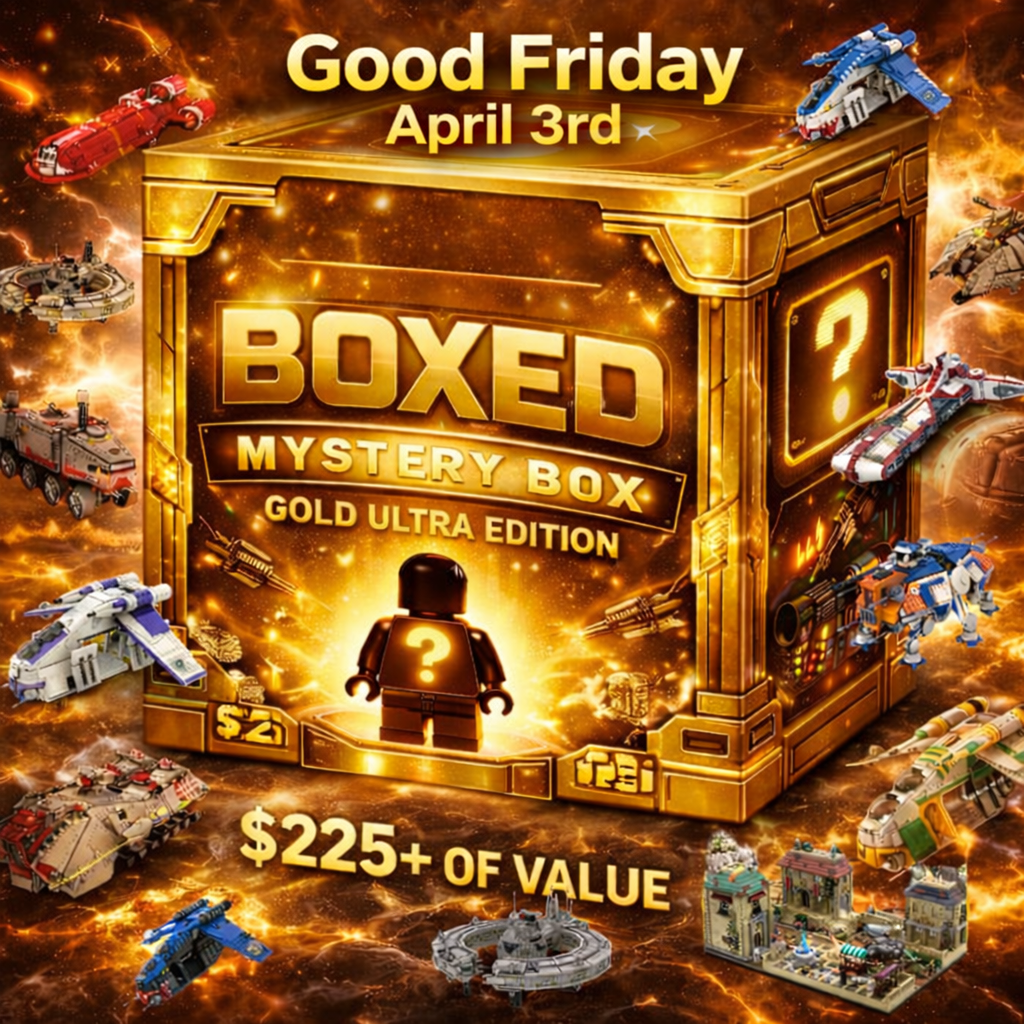 GOOD FRIDAY SPECIAL GOLD EDTION BOXED SET PLUS MINIFIGURE ($225+ MINIMUM VALUE)