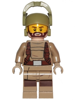 Resistance Trooper - Dark Tan Hoodie Jacket, Harness, Beard, Helmet with Chin Guard Item No: sw0867