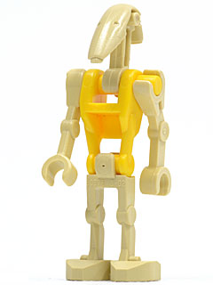 Battle Droid Commander - Yellow Torso, Angled Arm and Straight Arm Item No: sw0184